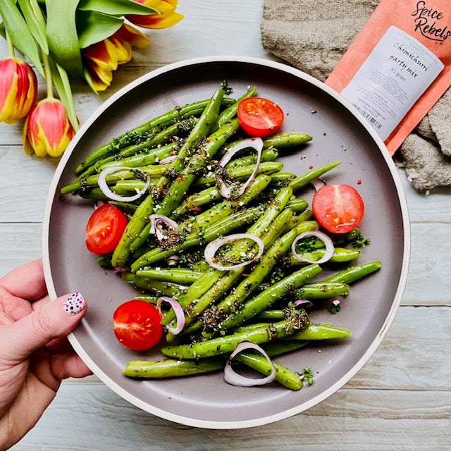 Sperziebonen salade met chimichurri