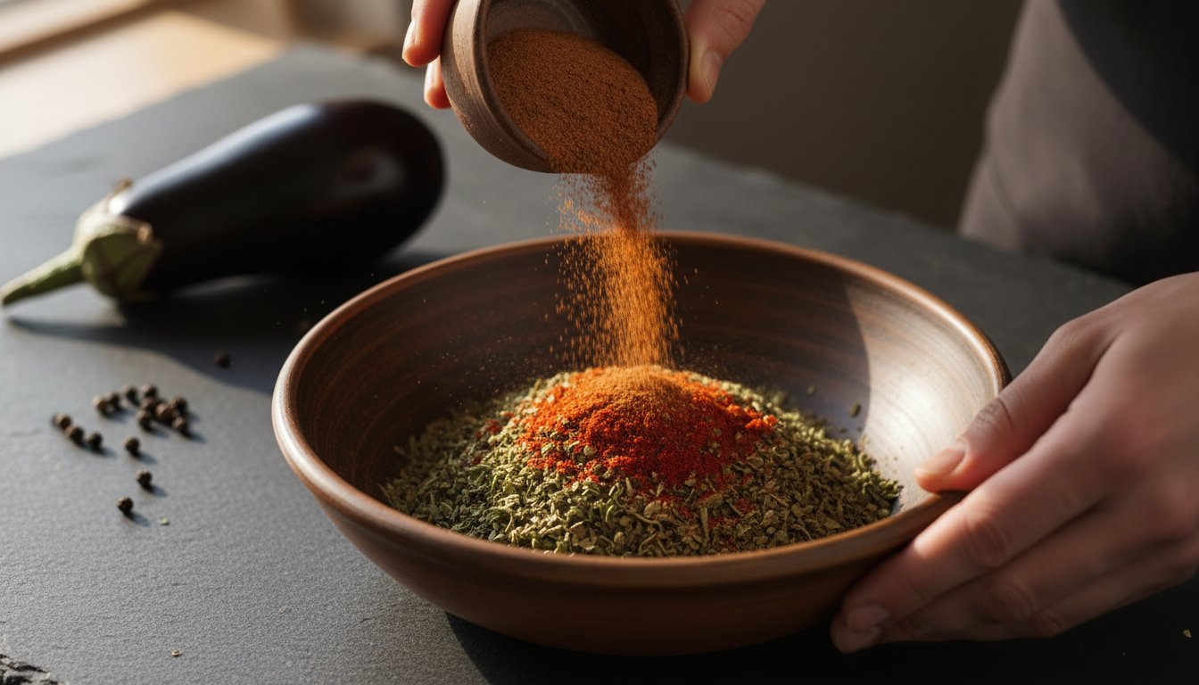 Moussaka kruidenmix maken