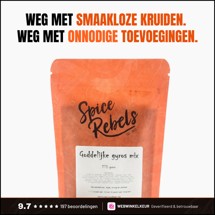 Goddelijke gyros mix - Gyros kruidenmix