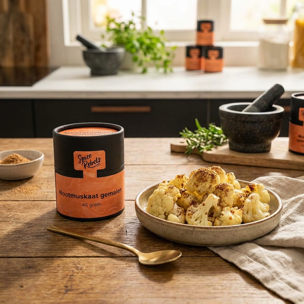 Bloemkool met nootmuskaat