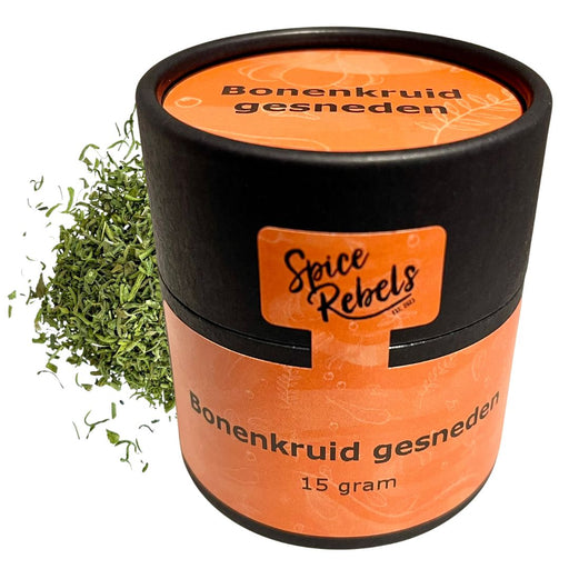 Potje bonenkruid gesneden