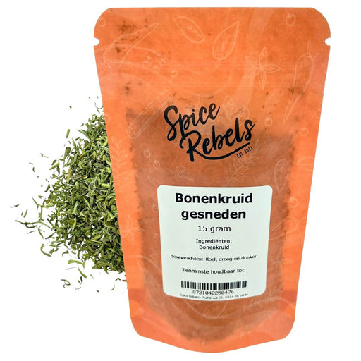 Bonenkruid gesneden zakje
