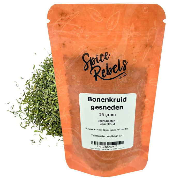 Bonenkruid gesneden zakje