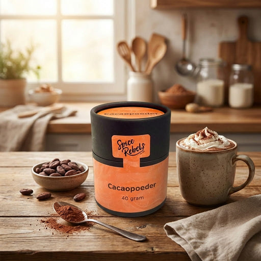 Chocolademelk met cacaopoeder