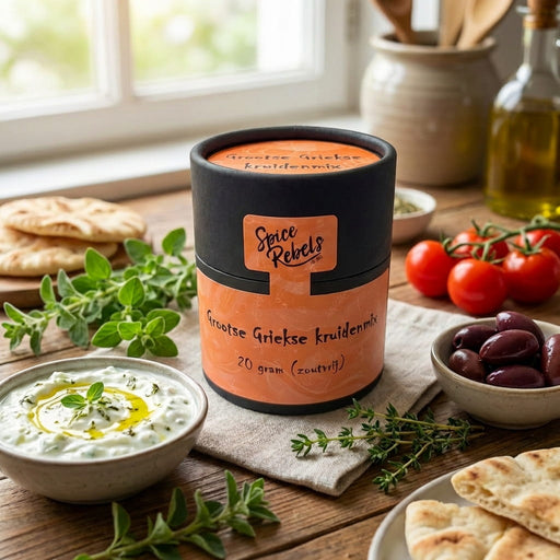Grieks eten met kruidenmix