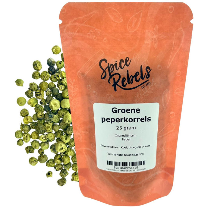 Groene peperkorrels