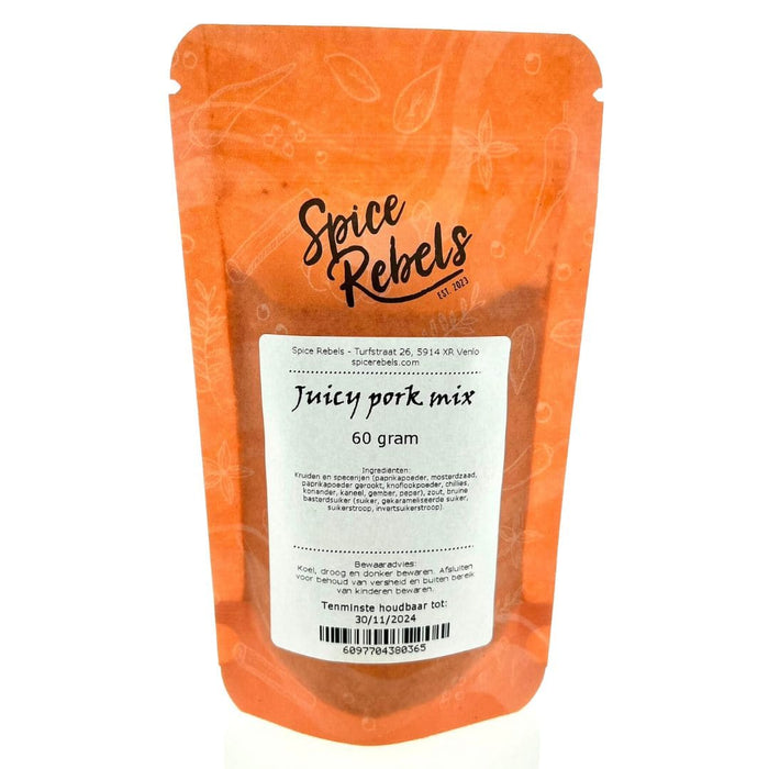 Juicy pork mix - pulled pork kruiden - zak s - vooraanzicht