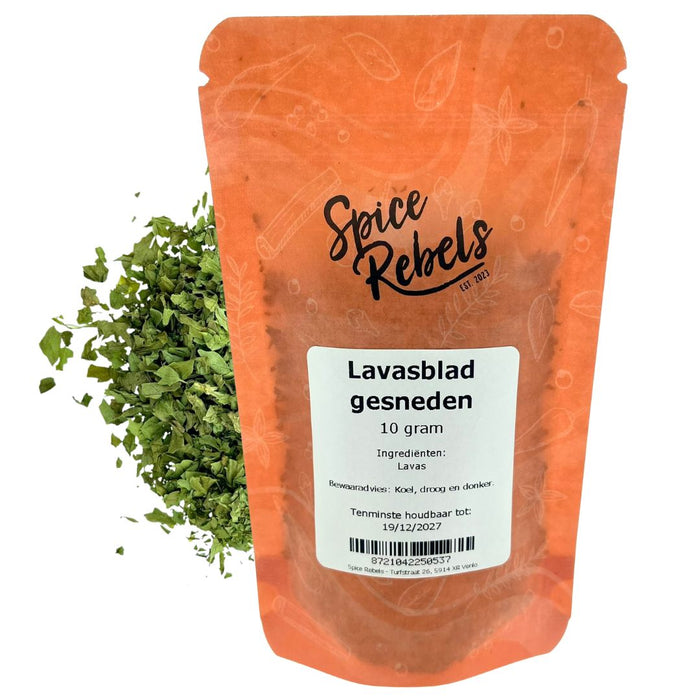 Lavablatt geschnitten