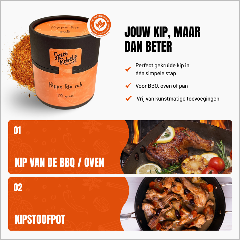 Hippe kip rub
