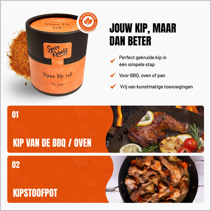 Hippe kip rub