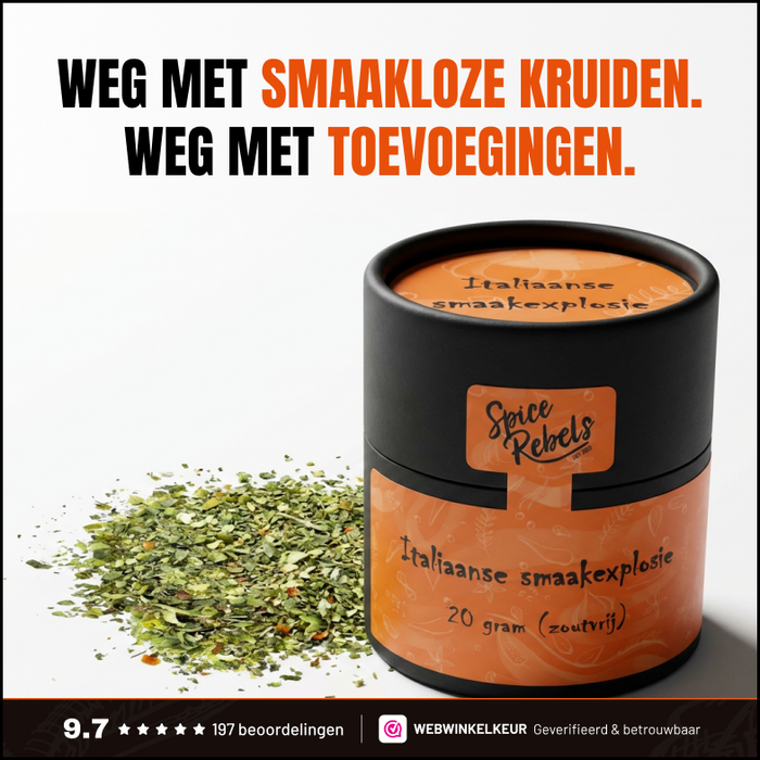 Italiaanse smaakexplosie - Italiaanse kruidenmix (zoutvrij)