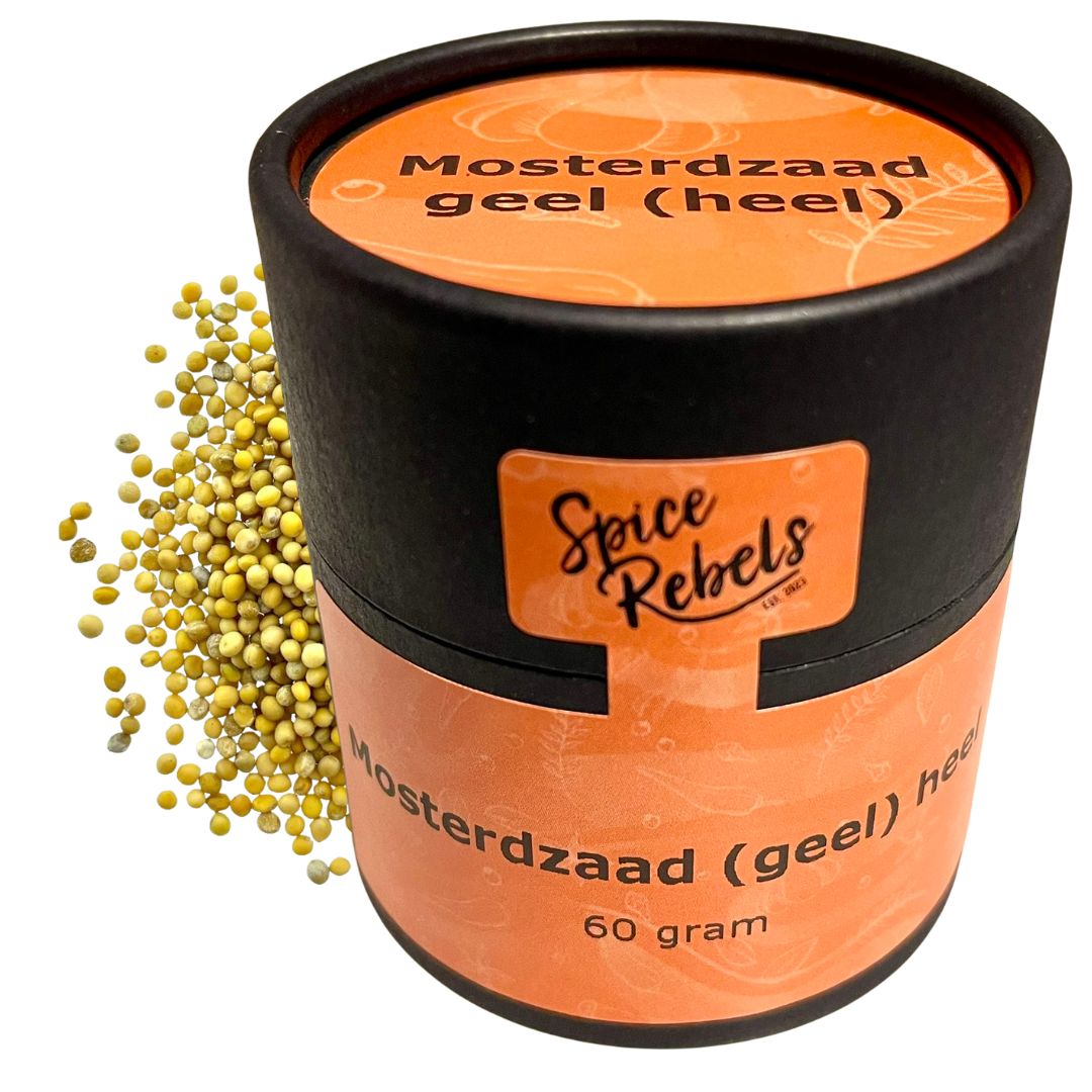 Potje gele mosterdzaden heel