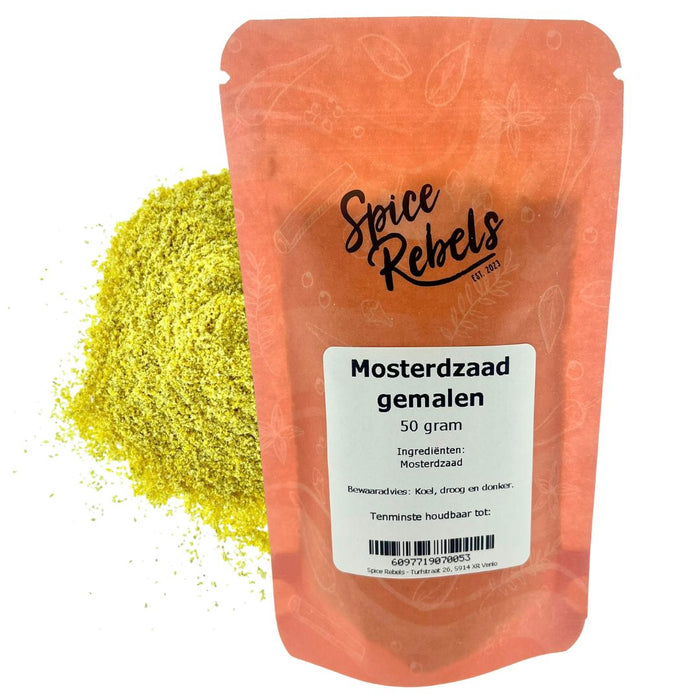 Mosterdzaad gemalen (geel)