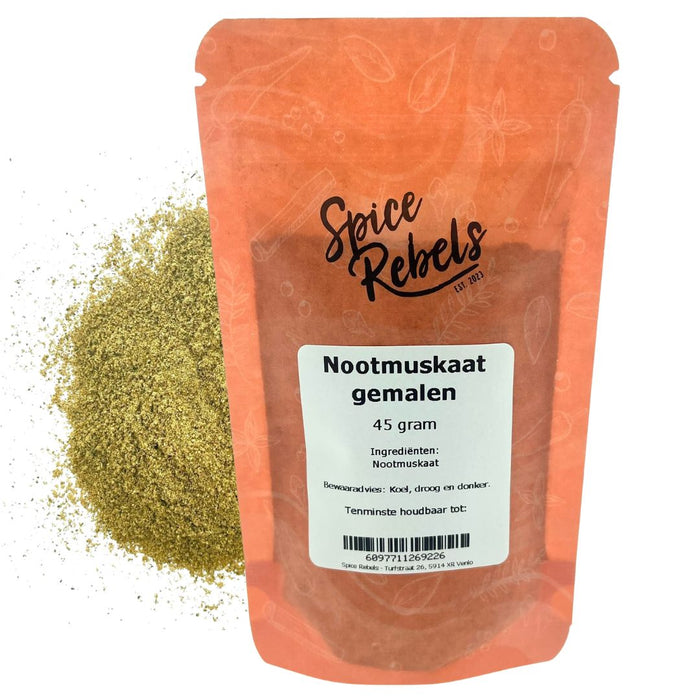 Nootmuskaat gemalen