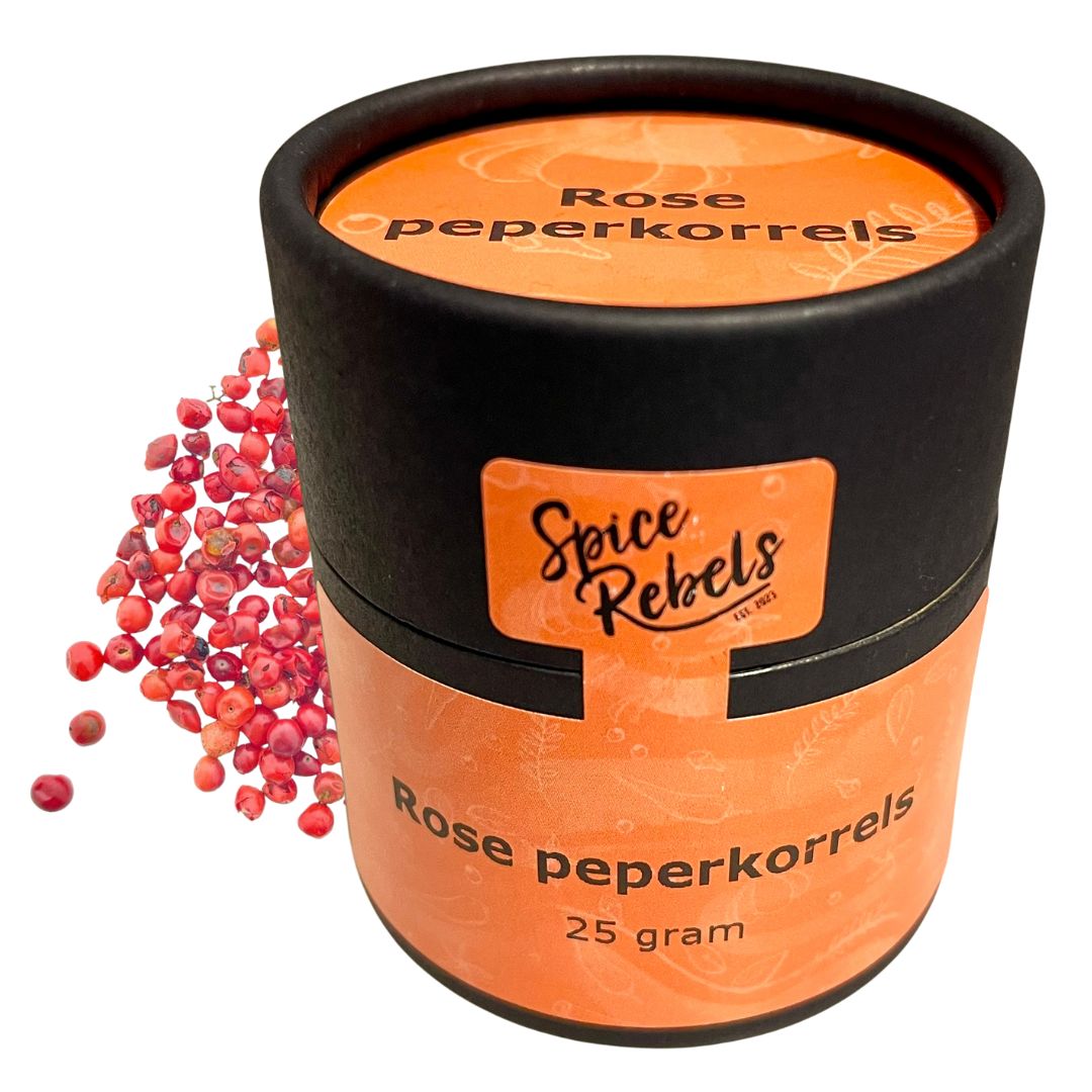 Rose peperkorrels potje