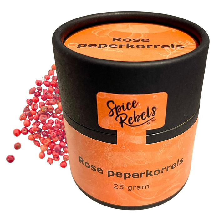 Rose peperkorrels potje