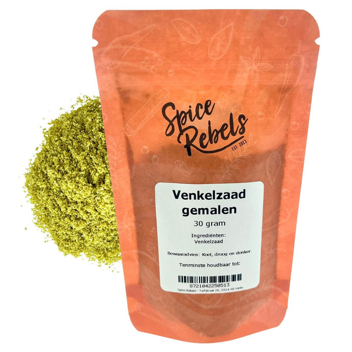 Gemalen venkelzaad zakje
