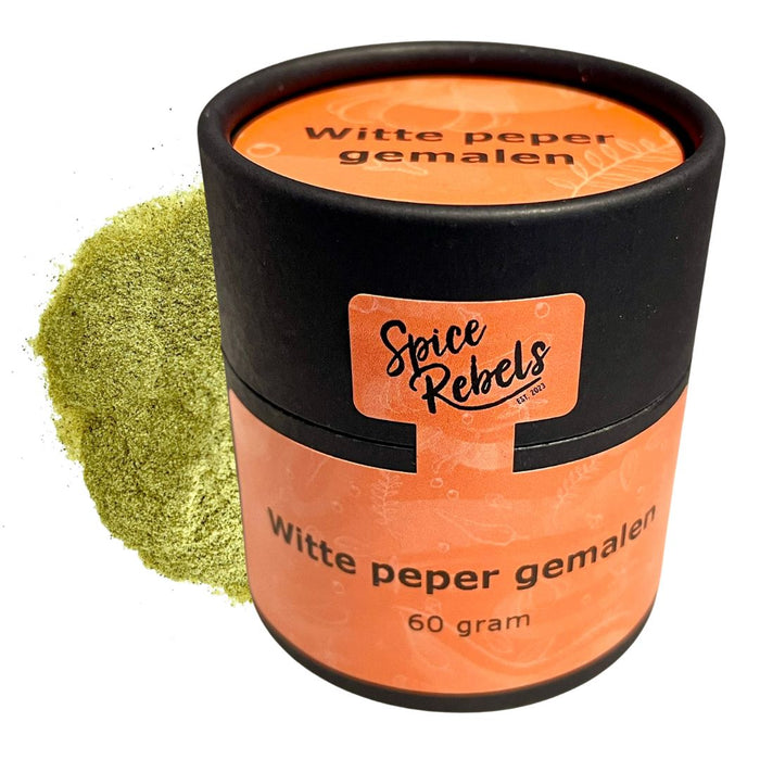 Potje witte gemalen peper