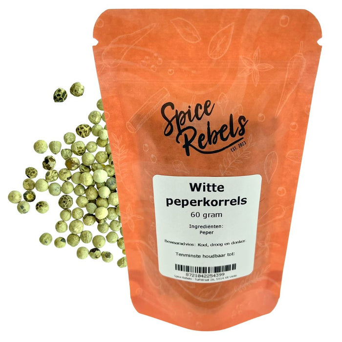 Witte peperkorrels