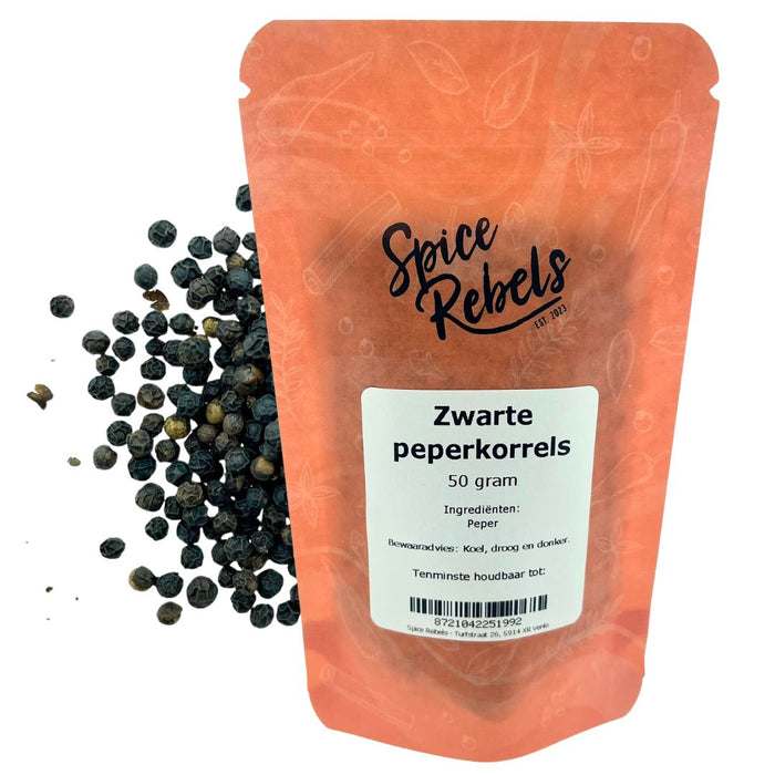 Zwarte peperkorrels