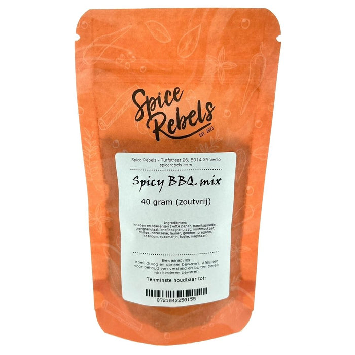 Spicy BBQ mix zoutvrij - zak s - vooraanzicht